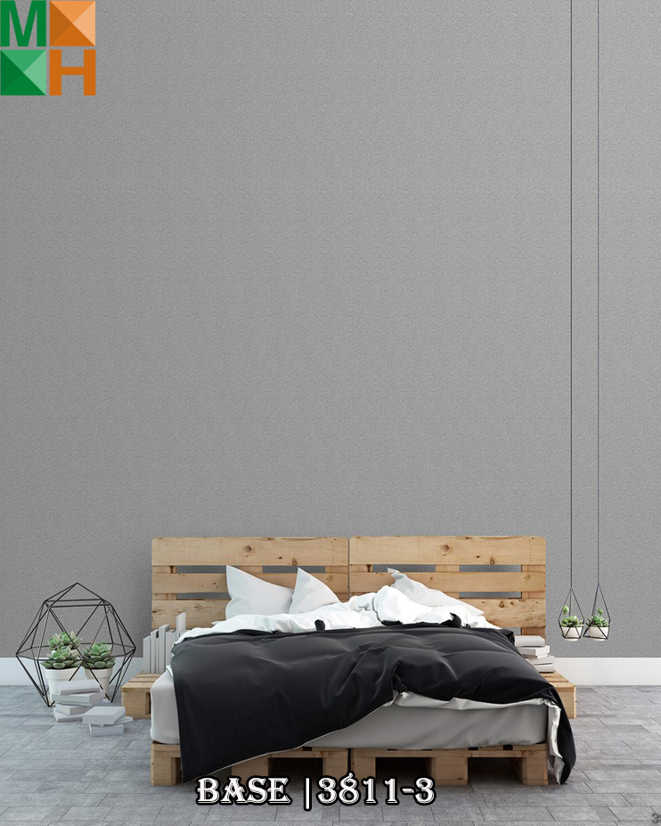  Giấy dán tường vân quả trám 3811 màu trắng, be, xanh, đỏ đô, xám, xám xanh